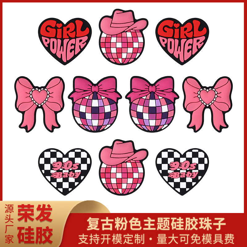 Wholesale  20pcs/pack DIY Hand Beads with Silicone Bow